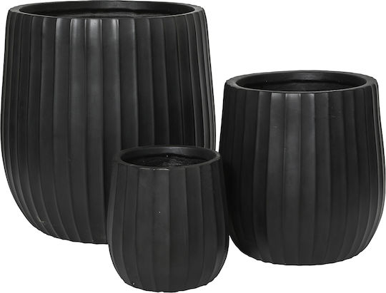 Kaemingk Pflanzentöpfe Grau 3er-Set