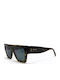 Celine Unisex Sunglasses with Brown Tartaruga Horn-Rimmed Frame and Gray Lens CL40014I-52N
