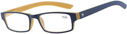 Cammello Reading Glasses +3.25 In Blue Colour 1393-Blue-Tan-325_32686