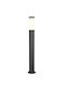 Trio Lighting Trioto Φωτιστικό Κολωνάκι Εξωτερικού Χώρου Μαύρο