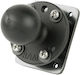 Ram Mounts Ram Drill-down Dashboard Ball Base Support Plate Size C Multicolor