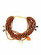 Silver Bracelet Hessonite Garnet Amethyst