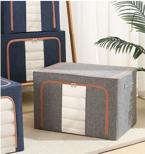 Alista Home Casetă Textilă de Depozitare pentru Pătură/Duvet / Haine în Culoare Gri 50x40x33cm