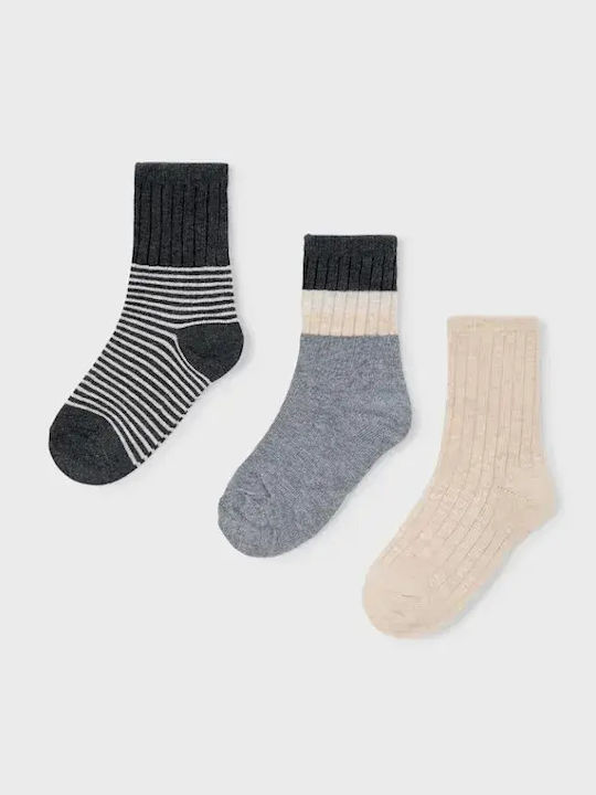 Mayoral Kids' Socks Beige 3 Pairs