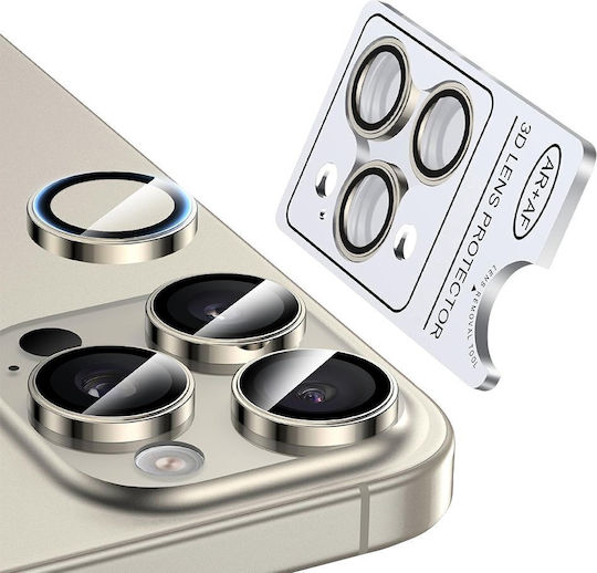 Nordic Metallkameraobjektiv Apple iPhone 15 Pro / 15 Pro Max Natürlicher Titan