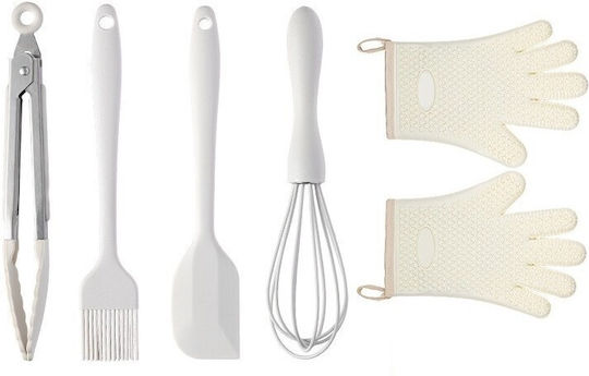 Alista Home Alista Home Kochgeschirr-Set aus Silikon 5 Stück Weiß Alista Home Alista Home Kochgeschirr-Set aus Silikon 5 Stück Weiß