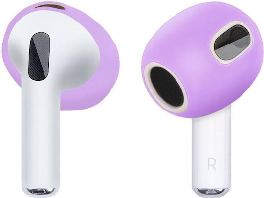 Apple Airpods 3 Καλύμματα Σιλικόνης Light Purple