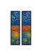 Wallity Rahmen Huhu Set 2Stücke 920msn1105 25x100cm Mehrfarbig Vertikaler Aluminium Leinwand