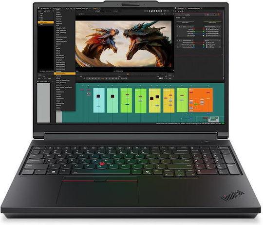 Lenovo P16 Gen 3 16" IPS FHD+ (Ultra 7-255HX/64GB/1TB SSD/RTX PRO 3000 Blackwell/W11 Pro) Negru (Tastatură International English)