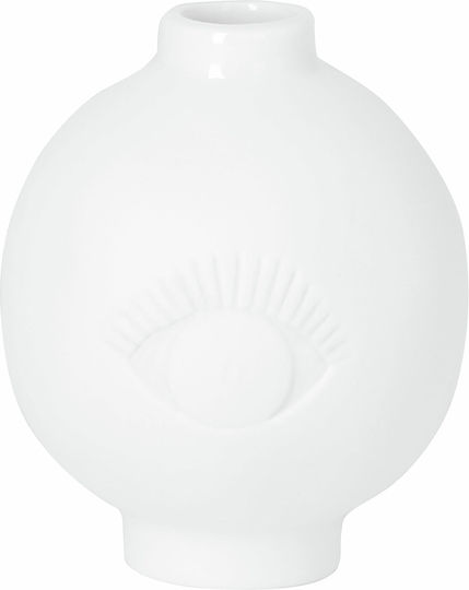Raeder Διακοσμητικό Βάζο Πορσελάνης Λευκό Y6.2cm