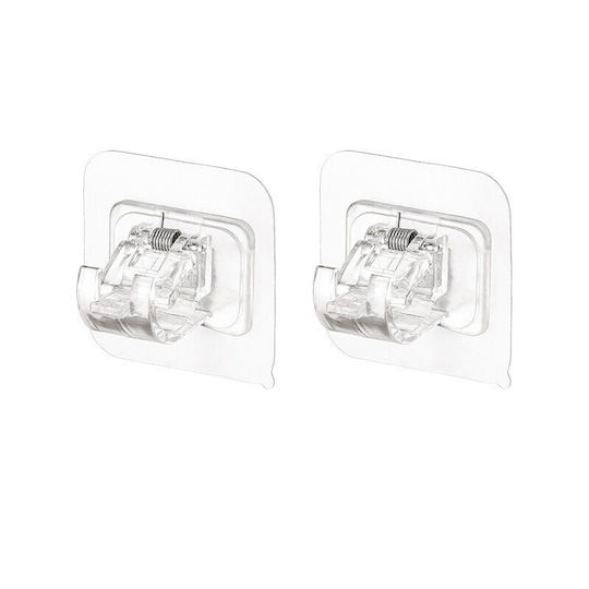 Alista Home 126483 Закачалки със Закопчалка За Обръч И Примка Пластмасови Прозрачни 2 Бройки Alista Home 126483 Закачалки със Закопчалка За Обръч И Примка Пластмасови Прозрачни 2 Бройки