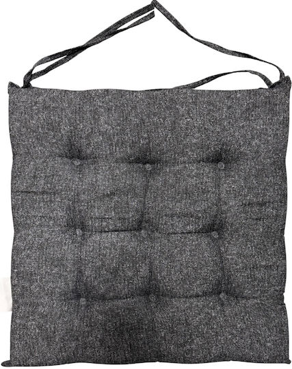 Mega Bazaar Garden Chair Cushion Black Two-tone 40x40cm