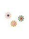 Kids Concept Kids Single Hook Wooden Wall Hanger 10x10x4.4cm 3 Pieces
