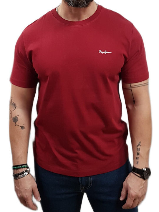 Pepe Jeans Burgundy T-shirt