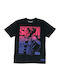Sportliches Herrenbluse Kurzarm T-Shirt Schwarz