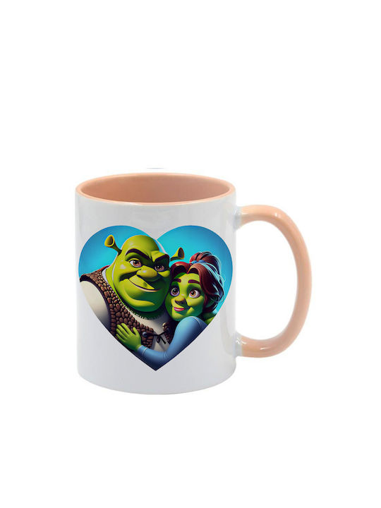 Shrek Tasse Beige Mit Griff Innen