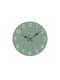 Wooden Green Wall Clock