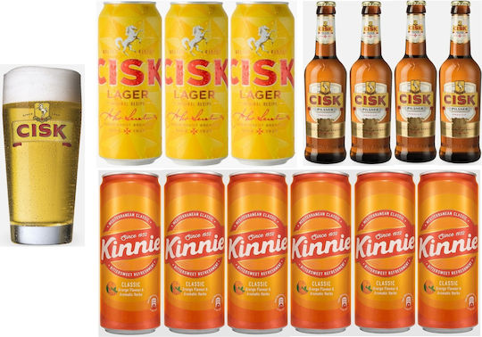 Cisk Σύνθεση με Ποτήρια 400ml 7987444468568
