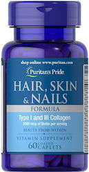 Puritan's Pride Hair Skin & Nails 60 таблетки Puritan's Pride Hair Skin & Nails 60 таблетки