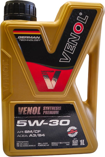 Venol Prem Active Λάδι Αυτοκινήτου 5W-30 1lt