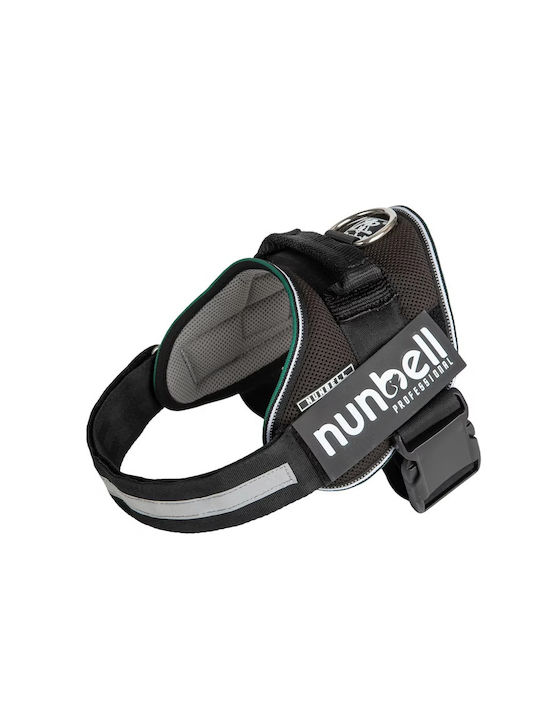 Verstellbares Hundegeschirr Nunbell Polyester Strapazierfähig Alloy Atmungsaktiv 40–70 Kg 82–115 Cm XX-Large Schwarz