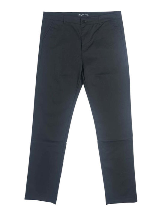 Women's Fabric Trousers in Straight Leg Black