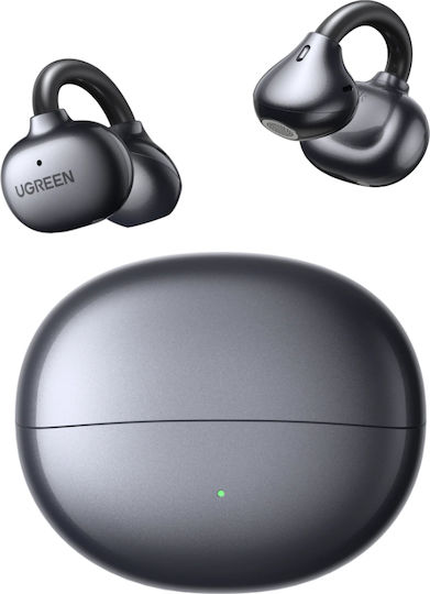 Ugreen ClipBuds Bluetooth Handsfree Ακουστικά με Αντοχή στον Ιδρώτα και Θήκη Φόρτισης Διάφανο