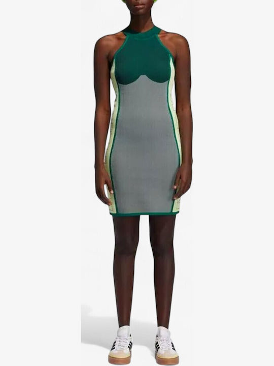 adidas Rochie Tricotată Sport Verde/multicolor adidas Rochie Tricotată Sport Verde/multicolor