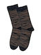 Fms Women's Cotton Socks Comfort Fit Striped Pattern Dark Blue