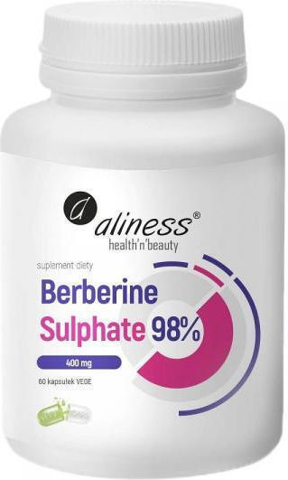 Aliness Berberine Sulphate 98% 400mg 60 Capsules