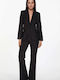 Women's Black Set with Trousers with Rubber Band