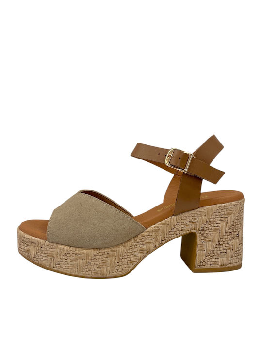 Ragazza Leather Sandals Beige