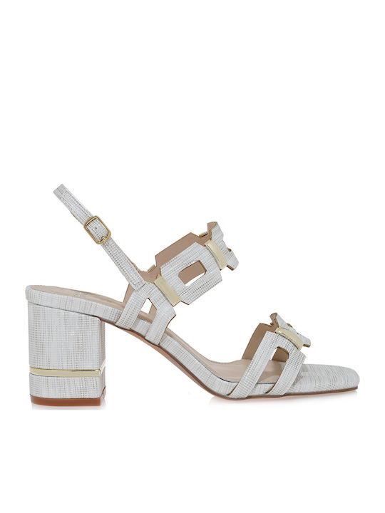 Exe Damen Sandalen Silber
