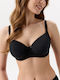 Μαύρο Strapless Σουτιέν με Μπανέλες