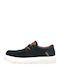 Alcyon Suede Men's Loafers In Blue Color