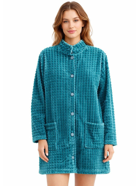 Nina Club Winter Women's Robe Petrol