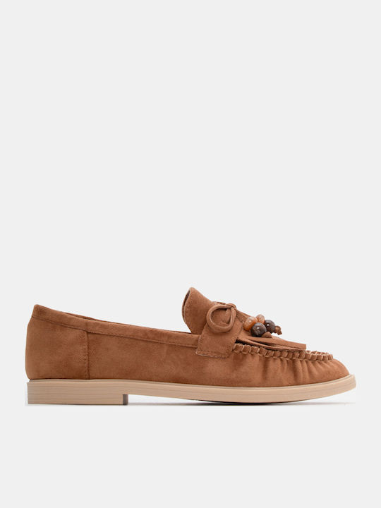 Luigi Γυναικεία Loafers σε Καφέ Χρώμα
