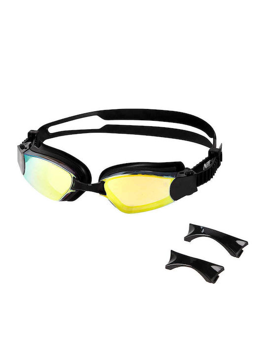 Nils Adults' Yellow Swimming Goggles