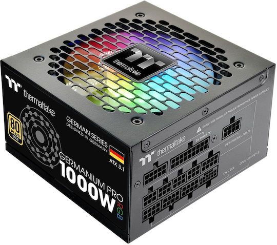 Thermaltake Germanium Pro RGB 1000W Μαύρο Τροφοδοτικό Υπολογιστή Full Modular 80 Plus Gold
