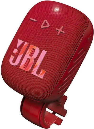 JBL Wind 3S Αδιάβροχο Ηχείο Bluetooth 5W με Διάρκεια Μπαταρίας έως 5 ώρες Κόκκινο