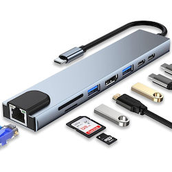 USB-C Docking Station με HDMI 4K PD Ethernet (ED379)