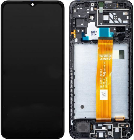 Ecran Samsung A047f cu Mecanism Tactil și Ramă pentru Samsung A04s (Negru)