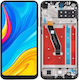 Screen with Touch Mechanism and Frame for Huawei P40 Lite E Black
