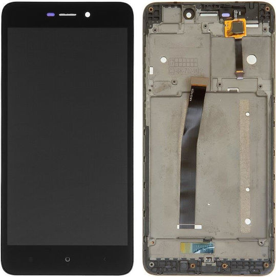 Ecran Display cu Mecanism Tactil și Ramă pentru Xiaomi Redmi 4a Negru