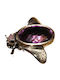 Artistic Silver Pendant Amethyst Garnets Bow Tie