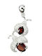 Silver Pendant Natural Garnets Beautiful