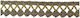 Metallic Lace Gold Thread Dark Gold Details Gold Light Circles 20mm Width Price Per Meter