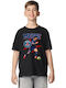 Kids T-shirt Black Messi PSG Action Pose