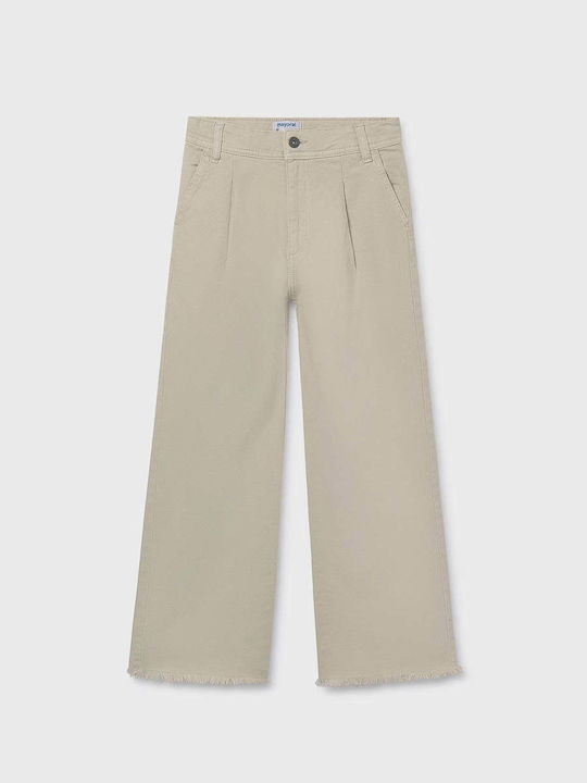 Mayoral Kids' Jeans Trousers Beige