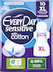 Every Day Sensitive Cotton Extra Long Ultra Plus Hygienepads mit Flügeln 18 Stück
